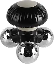 Sarini Mini Handheld Electric Vibration Deep Tissue Massager Portable Body Massager for Back Neck Shoulders and Hands Powered by USB or 3AAA Batteries (Black)
