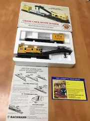 Bachmann HO 46111 Crane Car & Boom Tender Union Pacific Set Vintage