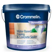 Crommelin DIAMONDCOAT WATER BASED PAVING & CONCRETE SEALER 4L Low Sheen