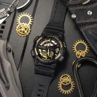 在飛比找Yahoo!奇摩拍賣優惠-卡西歐手錶男Casio黑金運動學生電子錶黑暗之光AEQ110