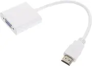 Video Conversion Cable Converter Cable High-Speed Vga Video Cable Vga Display Adapter and Converter Displayport to Vga Adapter HDTV Video Adapter for Vga HDTV to Vga Plastic White