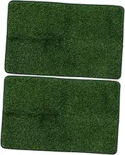 BESPORTBLE 2pcs Washable Pee Pad Durable Artificial Grass Mat for Pet Potty Ideal for Puppies and Older