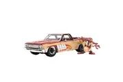 Jada 1:24 Scale Looney Tunes Chevy El Camino With Tassie Devil Diecast Model Toy