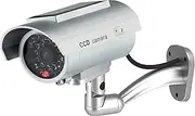 O&W Security Dummy Solar Camera with Lens with Flashing Light Waterproof for Indoor and Outdoor Use