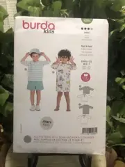 BURDA KIDS 9284 CHILD'S SHIRT & DRESS Sewing Pattern Ages 2 - 7 Skill: AVERAGE