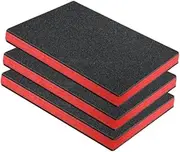 STARTIST 3x Tool Box Foam Inserts Packing Foam Pads Portable Anti Slip Tool Box Liners Removable for Storage Padding Transport, 42.5cmx28.5cmx2.5cm