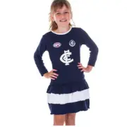AFL Carlton Blues Girls Supporter Dress - Sizes 2 years
