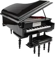 Music Box Musical Box Grand Piano Music Box Metal 18-Tone Wind-up Music Jewelry Box Girls Musical Boxes Home Decoration (Color : A, Size : 14 * 13 * 11cm)