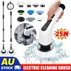 Electric Cleaning Brush Rechargeable Cordless Spin Scrubber Turbo Scrub Floor AU