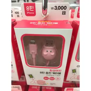 現貨~豬年行大運>> 韓國大創 豬年限定商品 粉紅豬USB分享器 充電線 黃金豬零錢包