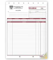 1000 Color Shipping Invoices - Large Format / Nebs/Deluxe No. 4551 / 3 Part