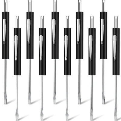 10 Pcs Pocket Screwdriver with Valve Core Removal Tools, Mini Screwdriver Set...