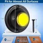 Round Metal Doorbell Push Button Lighted Design for Home Entry with Easy Setup