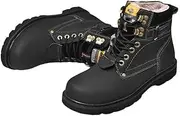 [nichangyuyi] Outdoor large men's or women's boots british snow boots warm high helper boots autumn and winter cotton boots, Black(b,plush), 6.5