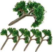5Pcs Miniature Model Trees for Sand Table Decoration Artificial Greenery Landscape Ornaments for Micro Scenery and DIY Projects Lightweight and Easy to Position