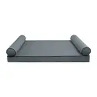 STYLE V5 Twin Velvet Contrast Indoor Daybed Mattress Pillow |COVER ONLY| AD347