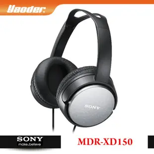 【曜德視聽】SONY MDR-XD150 黑色 震撼重低音 耳罩式耳機 ★ 送皮質收納袋