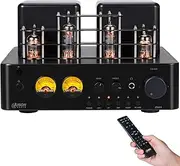 Juson Audio JTA50 Tube Amplifier Entry-Level Hifi Amp with BT 5.0, Remote,AUX,COAX, Phono and USB in,Subwoofer out,2.1CH for Turntable