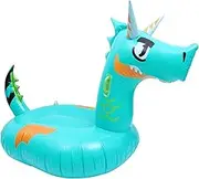 COSMEVIVI Portable Inflatable Floating Bed Dragon Shape Swimming Pool Float Pool Lounger Pad