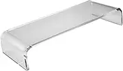 KALLORY Transparent Acrylic Monitor Riser Stand with Keyboard Cover Laptop and Computer Riser for Enhanced Comfort and Ergonomics for Home Office Use