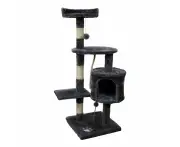 Furtastic 110cm Cat Tree Scratching Post - Dark Grey
