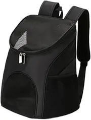 Leefasy Cat Backpack Carrier Pet Carrier Bag Comfortable Portable with Mesh Ventilation for Kitten Bunny Small Pets Traveling Hiking, Black