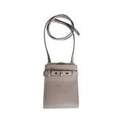 [VALEXTRA] Brera B-Tracollina slim Crossbody micro bag Beige