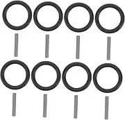 Angoily 50 Sets Electric Wrench Socket Accessory Retaining Spanner Wrench Socket Ring Replacement Parts Repairing Parts Repairing Supplies Fastener Rings Sturdy Pins Black Rubber