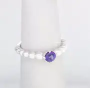 New 100% Authentic PANDORA 925 Sterling Silver Purple Beaded Ring 198598C03