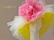 Yellow Kentucky Derby Hat Big Silk Pink Rose Hat Royal Ascot Hat Wedding Bridal
