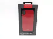 Tumi Canvas Co-Mold Series Hybrid Case for Apple iPhone X 10 Red Canvas / Black