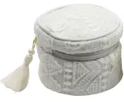 Camelia Women's High End Round Lace Jewelry Case Jewelry Travel Organizer Bag...