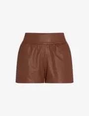 Commando Faux Leather Relaxed Short - Cocoa - Size L - NWT