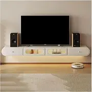 Floating TV Unit Ultra Thin Floating TV Stand Hanging TV Cabinet Entertainment Center Media Console Wall Mounted Shelf Media Console Cabinet Floating TV Cabinet