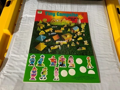 1973s Whitman Tiny Campsite Press Out Activity Book Brand New