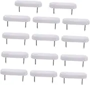 FIXOSHEE 100Pcs Furniture Leg Glide Nails Durable Double Nails for Chair Feet Pads Easy Installation Noise Reduction Protects Floors from Scratches and Damage