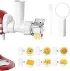 6 IN 1 Gourmet Pasta Attachment for KitchenAid Stand Mixer, Extruder Pasta Maker