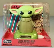 NEW Star Wars The Mandalorian Baby Yoda GROGU 4” Solar Bobble Head Figure RARE￼￼