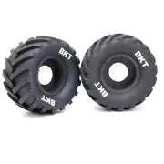 2PCS Monster Truck Tires Wheels 14mm/17mm Adjustable for 1/8 LOSI LMT W66 KYOSHO Axial RC Cars Vehicles Models Spare Par