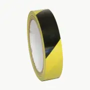 JVCC Hazard Warning Tape (HZ-8): 1/2 in. x 18 yds. (Black/Yellow stripes)