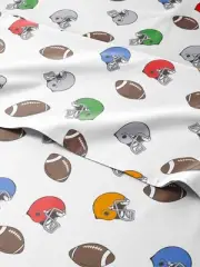 Football Bed Sheets - 3 Piece American Football Bed Sheets - Twin Size Sports...