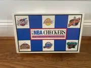 NBA Checkers Board Game Western Conference, Lakers Rockets Made in USA Vintage