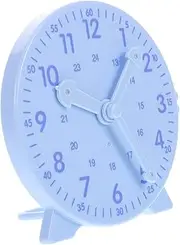 ERINGOGO Teaching Clock Model for Kids Preschool Learning Educational Clock Classroom Teaching Aid Engaging Time Management Tool Sky-Blue