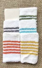 5 New Vintage 1960s Barware Drink Terry Coozies Glass Sweatbands Coasters