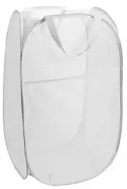 Handy Laundry Collapsible Mesh Pop Up Hamper with Wide Opening and Side Pocket �