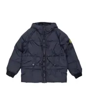Stone Island Junior Compass Patch Puffer Jacket 8Y blue