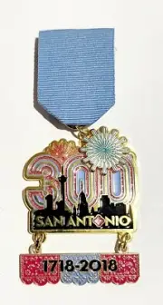 2018 Medal 300th San Antonio Texas 1718 -2018 Beautiful