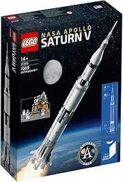 LEGO Ideas NASA Apollo Saturn V 21309 Outer Space Model Rocket for Kids and Adults, Science Building Kit (1900 Pieces)