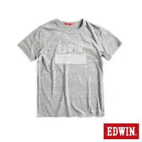 在飛比找Yahoo奇摩購物中心優惠-EDWIN 人氣復刻 斜紋經典LOGO短袖T恤-男-灰色