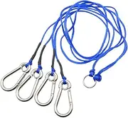 Trap Harness, 4-Arm Marine Grade Crab Pot Harness with Heavy Duty Metal Hooks, Sea Cage Rope, Freshwater Lifting Rigging for Prawn and Shrimp Pot, Durable Fishing Gear